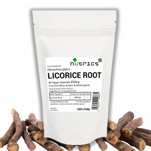 Licorice Root 550mg Vegan Capsules 