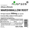 Marshmallow Root 500mg  Vegan Capsules 