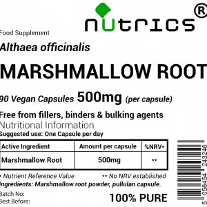 Marshmallow Root 500mg  Vegan Capsules 