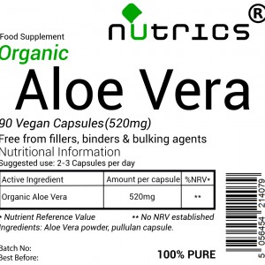 Aloe Vera (Organic) 520mg V Capsules