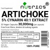Artichoke 40:1 Extract 30,000mg V Capsules Artichoke 40:1 Extract 30,000mg V Capsules