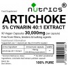 Artichoke 40:1 Extract 30,000mg V Capsules Artichoke 40:1 Extract 30,000mg V Capsules