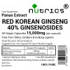 Red Korean Ginseng Extract 15,000mg V Capsules Red Korean Ginseng Extract 15,000mg V Capsules