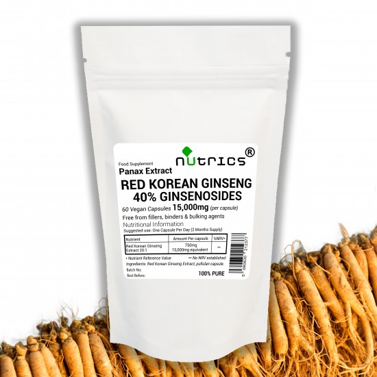 Red Korean Ginseng Extract 15,000mg V Capsules Red Korean Ginseng Extract 15,000mg V Capsules
