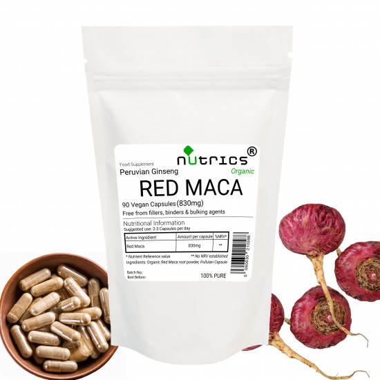 Red Maca (Organic) 830mg V Capsules Red Maca (Organic) 830mg V Capsules