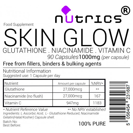 Glutathione Niacinamide Vitamin C 1000mg Capsules Glutathione Niacinamide Vitamin C 1000mg Capsules