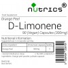 D LIMONENE 300mg x 90 Vegan Capsules 100% Pure Orange Peel