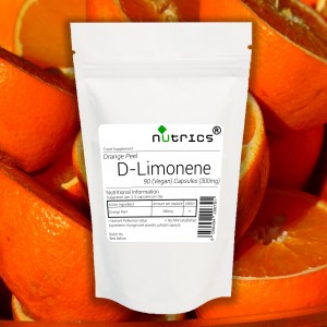 D LIMONENE 300mg x 90 Vegan Capsules 100% Pure Orange Peel