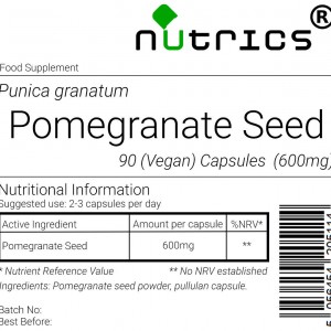 Pomegranate Seed 600mg Vegan Capsules