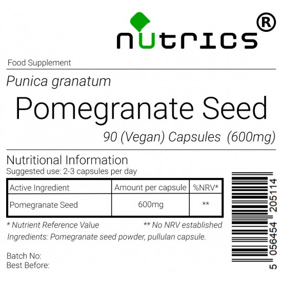 Pomegranate Seed 600mg Vegan Capsules