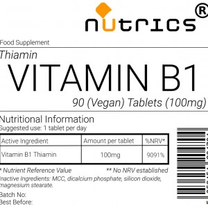 Vitamin B1 Tablets 1000mcg V Tablets