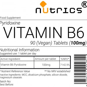 Vitamin B6 1000mcg V Tablets