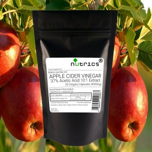 Apple Cider Vinegar, 10:1 Extract, 37% Acetic Acid, 4500mg V Capsules 