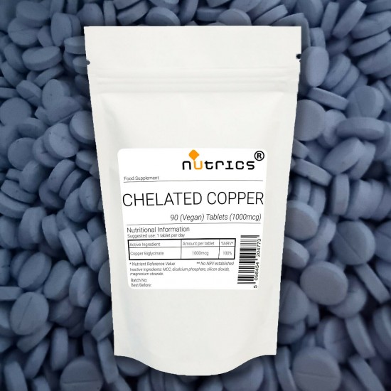 Chelated Copper 1000mcg V Tablets