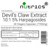 Devils Claw 10:1 Extract 5% Harpagosides 7700mg Vegan Capsules 