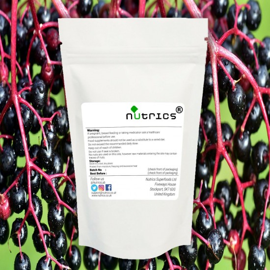 Elderberry 5:1 Extract 1000mg V Capsules - Immune Support & Antioxidant Supplemen