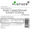 Green Lipped Mussel Extract  3250mg Capsules 