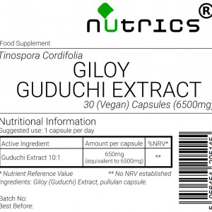 Giloy Guduchi 10:1 Extract  6,500mg Vegan Capsules 