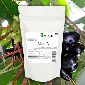 JAMUN Syzigium Cumini Black Plum Seed 600mg Vegan Capsules 