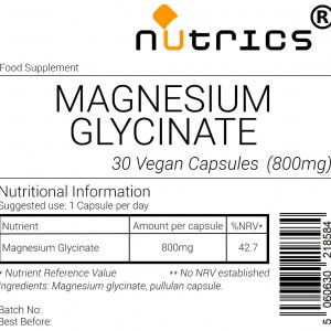 Magnesium Glycinate 800mg V Capsules