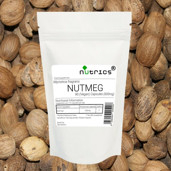 Nutmeg 600mg Vegan Capsules 