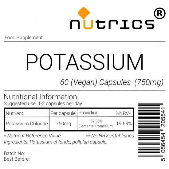 Potassium Chloride 750mg V Capsules