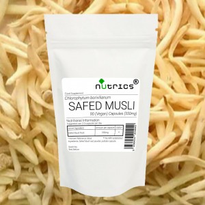 SAFED MUSLI White MUSALI 550mg Vegan Capsules 