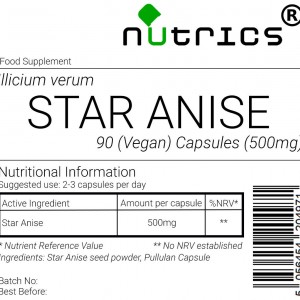 Star Anise 500mg Vegan Capsules 