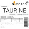 Taurine 850mg Vegan Capsules 