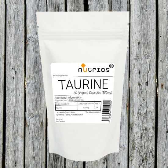 Taurine 850mg Vegan Capsules 