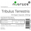 Tribulus Terrestris 450mg Vegan Capsules 