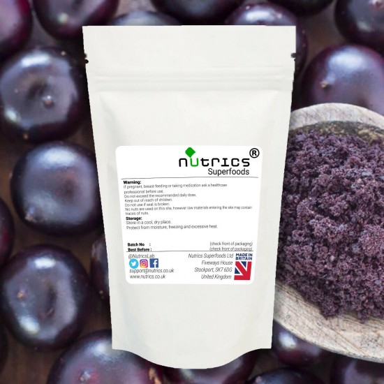 Acai Berry Fruit 30:1 Extract Vegan Powder - Antioxidant-Rich Superfood Boost 