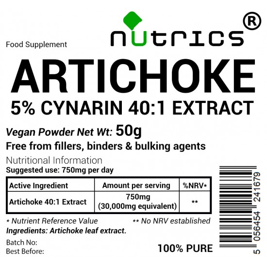 Artichoke Extract 40:1 Vegan Powder 