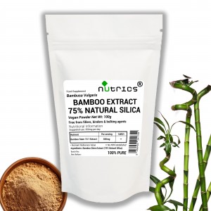 Bamboo Extract Bambusa Vulgaris Vegan Powder 75% Natural Silica