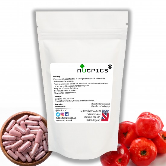 Acerola Cherry Extract 44:1 1000mg Vegan Capsules