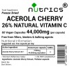Acerola Cherry Extract 44:1 1000mg Vegan Capsules