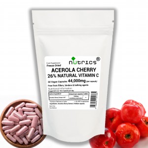 Acerola Cherry Extract 44:1 1000mg Vegan Capsules