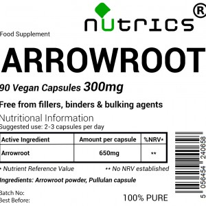 ARROWROOT 300mg  Vegan Capsules 