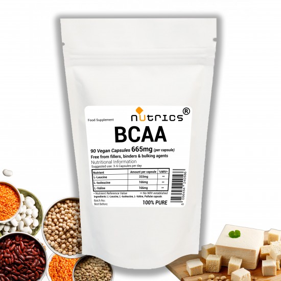 BCAA Branched Chain Amino Acids 665mg V Capsules