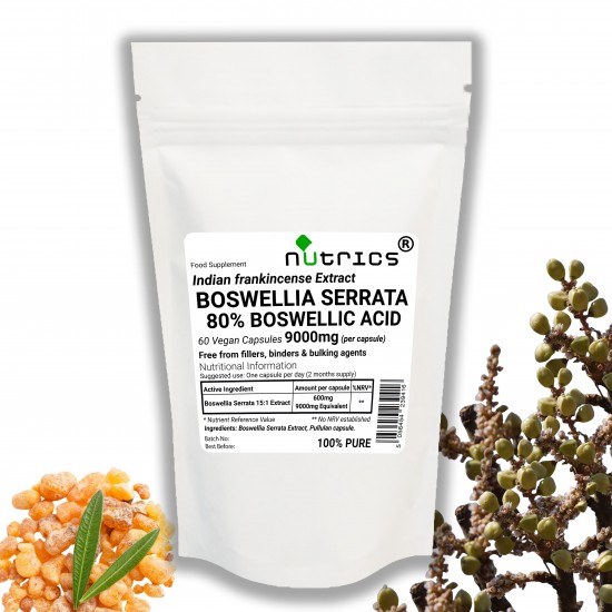 Boswellia Serrata 15:1Extract 80% Boswellic Acid 9,000mg V Capsules