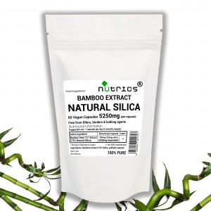 Bamboo Extract 75% Natural Silica, 5250mg V Capsules