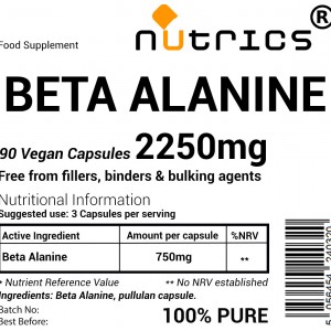 Beta Alanine 750mg V Capsules