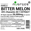 BITTER MELON BITTER GOURD 26000mg  Vegan Capsules 