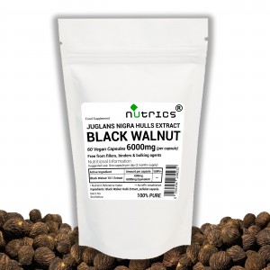 BLACK WALNUT EXTRACT 6000mg Vegan Capsules 