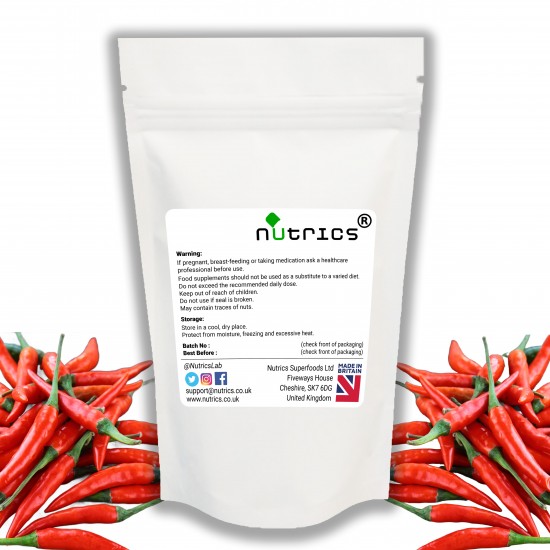 Cayenne Pepper (Capsaicin) 550mg V Capsules