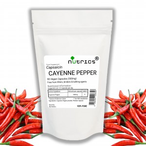 Cayenne Pepper (Capsaicin) 550mg V Capsules