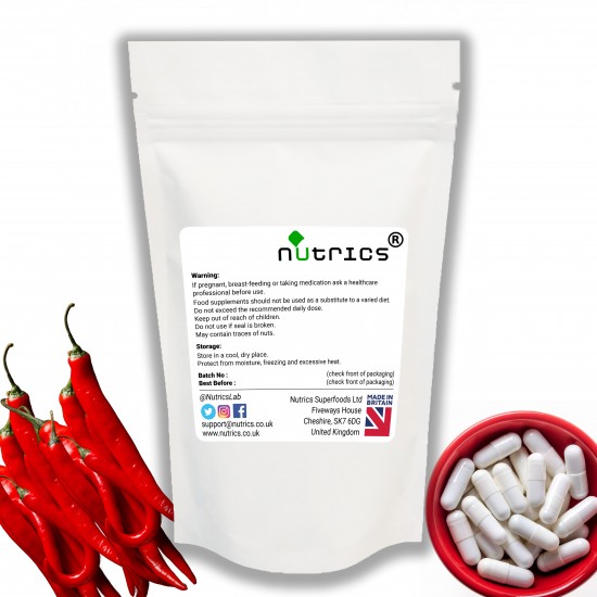 Cayenne Pepper (Capsaicin) Extract 4000mg V Capsules