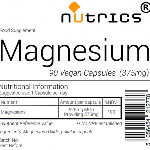 Elemental Magnesium 375mg 90 Vegan Capsules
