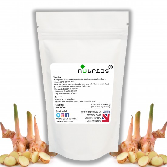 Galangal Root 500mg x 90 Vegan Capsules 100% Pure Blue Ginger