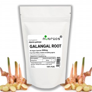 Galangal Root 500mg x 90 Vegan Capsules 100% Pure Blue Ginger